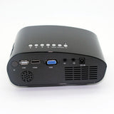 Maxbell 802 Mini Projector LED 3D Full HD 1080P Home Theater USB VGA TV AV Black - Aladdin Shoppers
