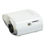 Maxbell 802 Mini Projector LED 3D Full HD 1080P Home Theater USB VGA TV AV White - Aladdin Shoppers
