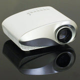 Maxbell 802 Mini Projector LED 3D Full HD 1080P Home Theater USB VGA TV AV White - Aladdin Shoppers
