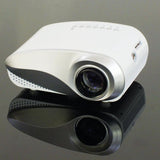 Maxbell 802 Mini Projector LED 3D Full HD 1080P Home Theater USB VGA TV AV White - Aladdin Shoppers