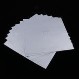 Maxbell 8Pcs 0.2mm Gas Stove Furnace Surface Protection Mat Oil-proof Pad Silver - Aladdin Shoppers