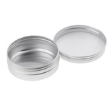 Maxbell 8Pcs 60ml Silver Aluminum Lip Balm Tin Container Bottle Empty Jars Cosmetic Pot with Screw Thread - for Store Spices, Candies, Tea, or Gift Giving - Aladdin Shoppers