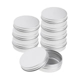 Maxbell 8Pcs 60ml Silver Aluminum Lip Balm Tin Container Bottle Empty Jars Cosmetic Pot with Screw Thread - for Store Spices, Candies, Tea, or Gift Giving - Aladdin Shoppers