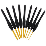 Maxbell 9 Pieces Soft Handle Aluminium Crochet Hooks Knitting Needles Set Case 2mm-6mm - Aladdin Shoppers