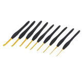 Maxbell 9 Pieces Soft Handle Aluminium Crochet Hooks Knitting Needles Set Case 2mm-6mm - Aladdin Shoppers