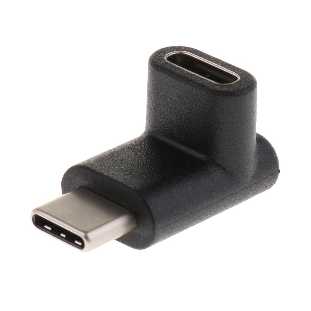 Maxbell 90 Degree Angle USB3.1 Type C Male to Female Data Extension Adapter - Aladdin Shoppers