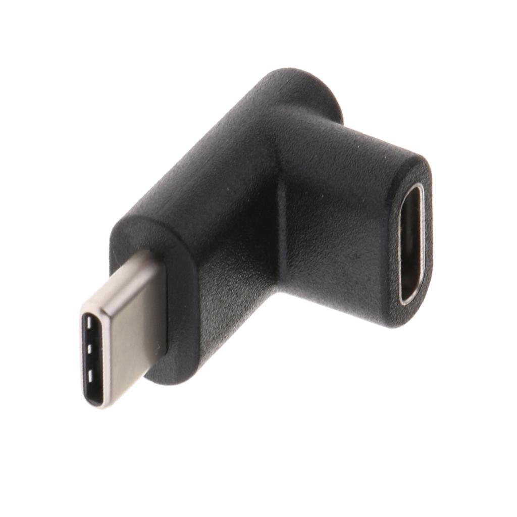 Maxbell 90 Degree Angle USB3.1 Type C Male to Female Data Extension Adapter - Aladdin Shoppers