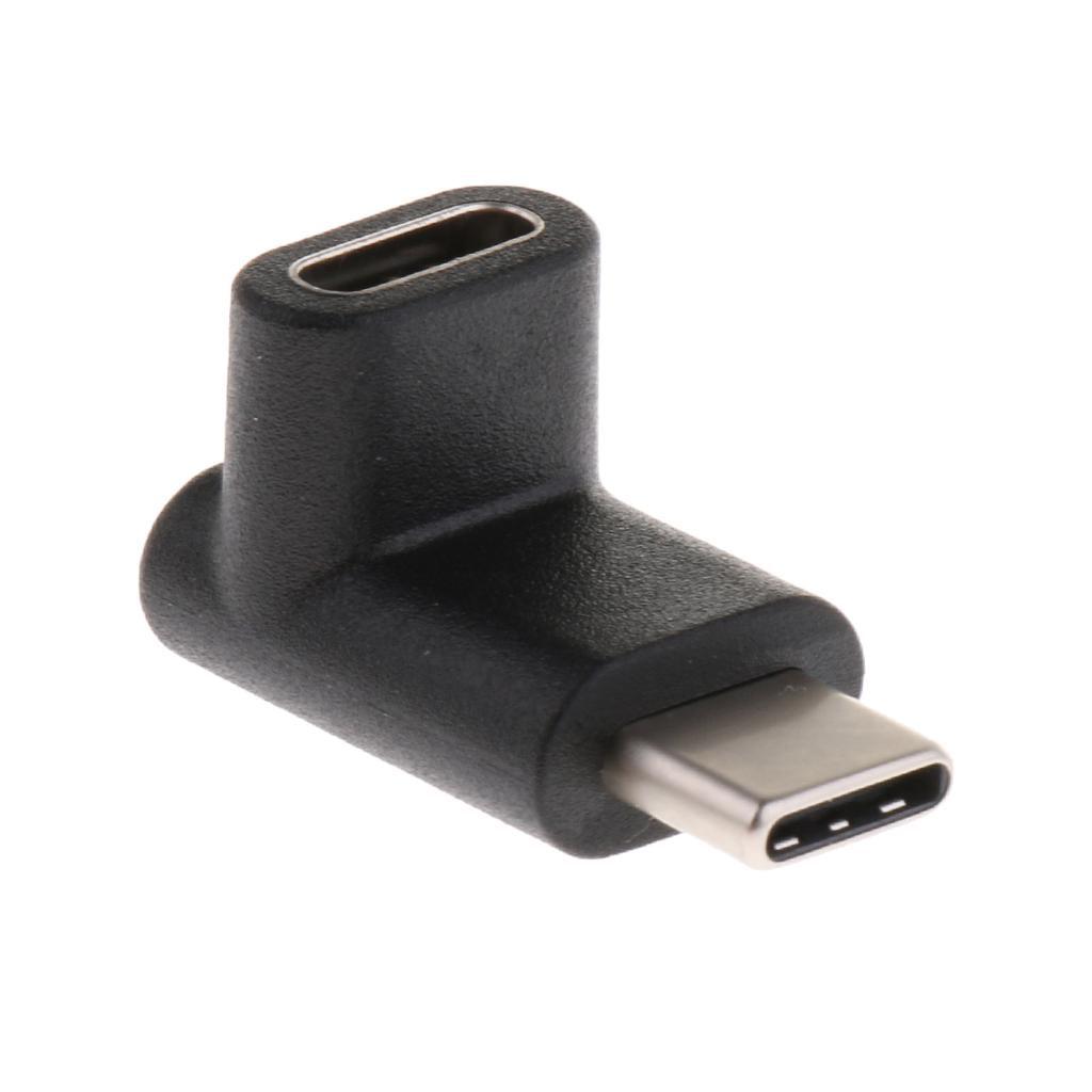 Maxbell 90 Degree Angle USB3.1 Type C Male to Female Data Extension Adapter - Aladdin Shoppers