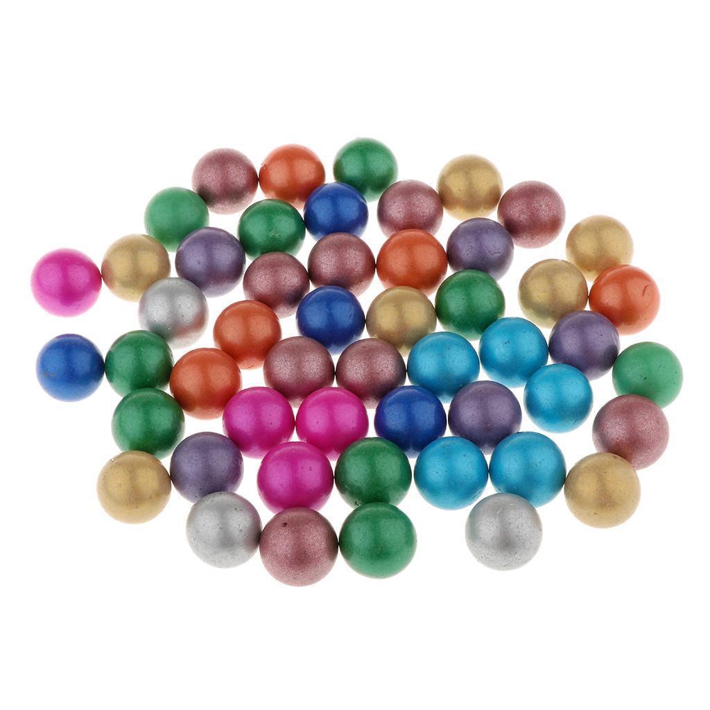 Maxbell 90PCS 16mm Colorful Glass Marbles, Kids Marble Run Game, Marble Solitaire Toy Accs Vase Filler & Fish Tank Home Decor #B - Aladdin Shoppers