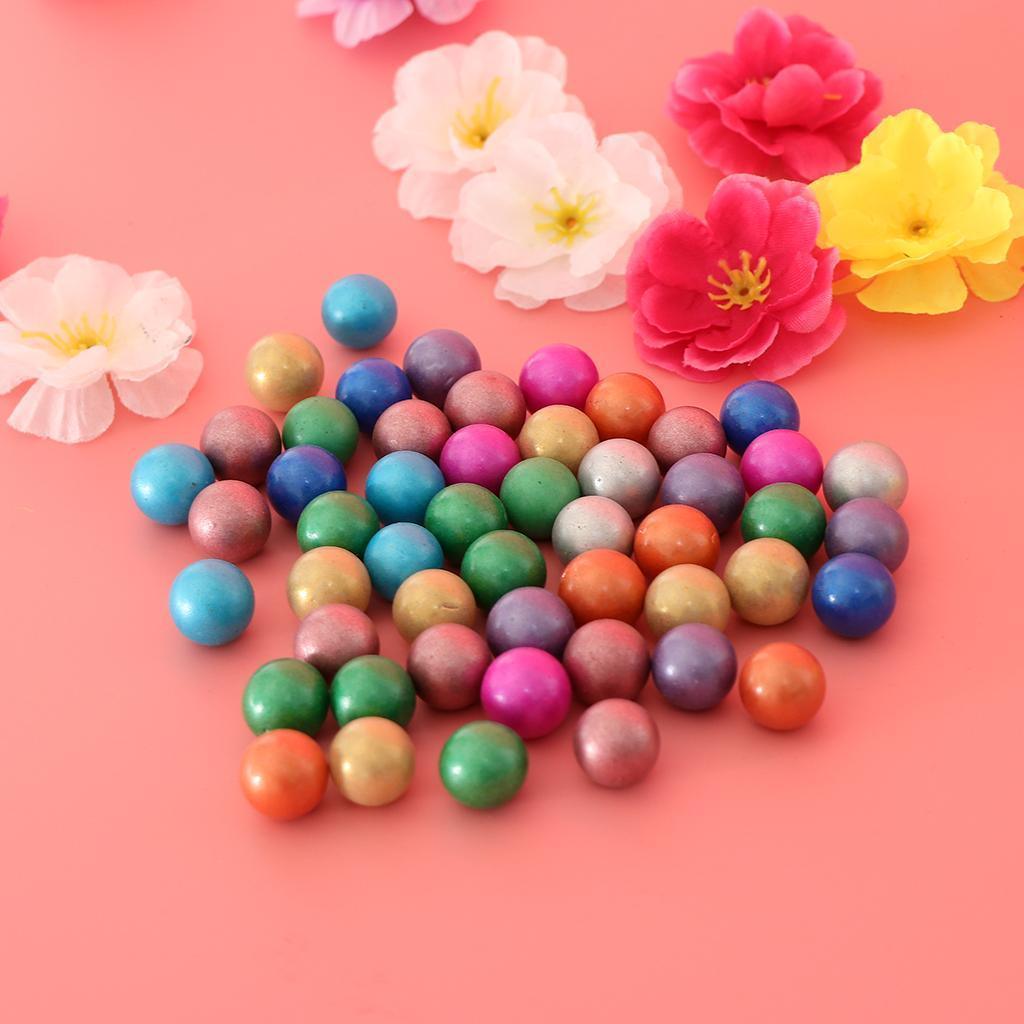 Maxbell 90PCS 16mm Colorful Glass Marbles, Kids Marble Run Game, Marble Solitaire Toy Accs Vase Filler & Fish Tank Home Decor #B - Aladdin Shoppers