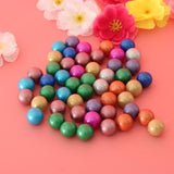 Maxbell 90PCS 16mm Colorful Glass Marbles, Kids Marble Run Game, Marble Solitaire Toy Accs Vase Filler & Fish Tank Home Decor #B - Aladdin Shoppers