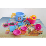 Maxbell 9pcs Sand Water Beach Toy Tools Kits Bucket Shovel Rake Glasses Watering Can for Baby, Kids and Toddler Play Gift - Aladdin Shoppers