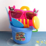 Maxbell 9pcs Sand Water Beach Toy Tools Kits Bucket Shovel Rake Glasses Watering Can for Baby, Kids and Toddler Play Gift - Aladdin Shoppers