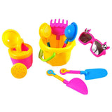 Maxbell 9pcs Sand Water Beach Toy Tools Kits Bucket Shovel Rake Glasses Watering Can for Baby, Kids and Toddler Play Gift - Aladdin Shoppers