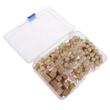 Maxbell A Box of 180 Pieces Wooden Head Push Pins Office Drawing Pins Map Mark Thumbtacks - Aladdin Shoppers