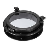 Maxbell ABS 8.5" X 8.5" Opening Boat Yatch Window Port Portlight Porthole Black - Aladdin Shoppers