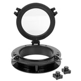 Maxbell ABS 8.5" X 8.5" Opening Boat Yatch Window Port Portlight Porthole Black - Aladdin Shoppers