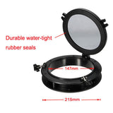 Maxbell ABS 8.5" X 8.5" Opening Boat Yatch Window Port Portlight Porthole Black - Aladdin Shoppers