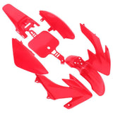 Maxbell ABS Plastic Fairing Bodywork Set Cowl for HONDA XR50 CRF50 Motorbike Red - Aladdin Shoppers