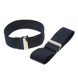 Maxbell Adjustable Anti Slip Elastic Shirt Sleeves Holder Armband Arm Garter Band Navy Blue - Aladdin Shoppers