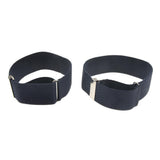 Maxbell Adjustable Anti Slip Elastic Shirt Sleeves Holder Armband Arm Garter Band Navy Blue - Aladdin Shoppers