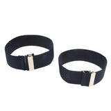 Maxbell Adjustable Anti Slip Elastic Shirt Sleeves Holder Armband Arm Garter Band Navy Blue - Aladdin Shoppers