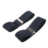 Maxbell Adjustable Anti Slip Elastic Shirt Sleeves Holder Armband Arm Garter Band Navy Blue - Aladdin Shoppers