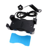 Maxbell Adjustable Handlebar Cellphone Bicycle Holder for Motorcycle Blue + Black - Aladdin Shoppers