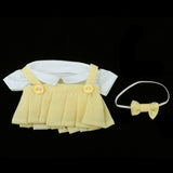 Maxbell Adorable Clothes Uniform Outfit Set For 20cm Fashion Doll Accessories Yellow - Aladdin Shoppers