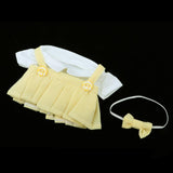 Maxbell Adorable Clothes Uniform Outfit Set For 20cm Fashion Doll Accessories Yellow - Aladdin Shoppers