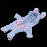 Maxbell Adorable Flannel Hooded Rompers Pajama Costume For Mellchan Baby Dolls Blue - Aladdin Shoppers