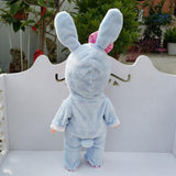 Maxbell Adorable Flannel Hooded Rompers Pajama Costume For Mellchan Baby Dolls Blue - Aladdin Shoppers