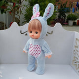 Maxbell Adorable Flannel Hooded Rompers Pajama Costume For Mellchan Baby Dolls Blue - Aladdin Shoppers