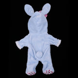 Maxbell Adorable Flannel Hooded Rompers Pajama Costume For Mellchan Baby Dolls Blue - Aladdin Shoppers