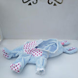 Maxbell Adorable Flannel Hooded Rompers Pajama Costume For Mellchan Baby Dolls Blue - Aladdin Shoppers