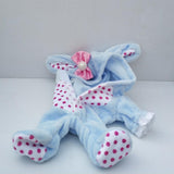 Maxbell Adorable Flannel Hooded Rompers Pajama Costume For Mellchan Baby Dolls Blue - Aladdin Shoppers