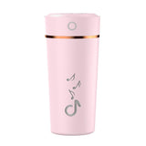 Maxbell Air Humidifier Home Office Car Outdoor 200ml LED Light White/Pink/Blue Pink - Aladdin Shoppers