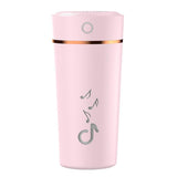 Maxbell Air Humidifier Home Office Car Outdoor 200ml LED Light White/Pink/Blue Pink - Aladdin Shoppers