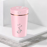 Maxbell Air Humidifier Home Office Car Outdoor 200ml LED Light White/Pink/Blue Pink - Aladdin Shoppers