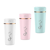 Maxbell Air Humidifier Home Office Car Outdoor 200ml LED Light White/Pink/Blue White - Aladdin Shoppers