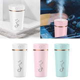 Maxbell Air Humidifier Home Office Car Outdoor 200ml LED Light White/Pink/Blue White - Aladdin Shoppers