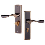 Maxbell Aluminum Alloy Door Handle Lock Home Entry Security Door Lockset for Bedroom Bathroom Latch 3 Keys - Aladdin Shoppers