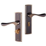 Maxbell Aluminum Alloy Door Handle Lock Home Entry Security Door Lockset for Bedroom Bathroom Latch 3 Keys - Aladdin Shoppers