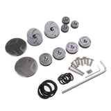 Maxbell Aluminum Frame Hole Cover Caps Plugs Set for BMW R1200GS 2014-2017 Silver - Aladdin Shoppers