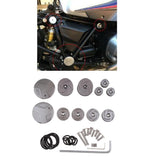 Maxbell Aluminum Frame Hole Cover Caps Plugs Set for BMW R1200GS 2014-2017 Silver - Aladdin Shoppers