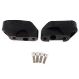 Maxbell Aluminum Handlebar Mount Riser Clamp Kit For BMW R1200RS 2015-2016 Black - Aladdin Shoppers