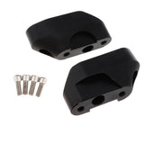 Maxbell Aluminum Handlebar Mount Riser Clamp Kit For BMW R1200RS 2015-2016 Black - Aladdin Shoppers