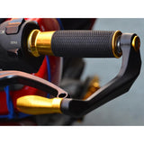 Maxbell Aluminum Motorbike Brake Clutch Levers Protector Guard for Yamaha R3 Yellow - Aladdin Shoppers
