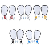 Maxbell Aluminum Racing Side Rear View Mirrors for Motorcycle Dirt Bikes ATV Red - Aladdin Shoppers
