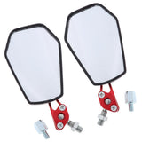 Maxbell Aluminum Racing Side Rear View Mirrors for Motorcycle Dirt Bikes ATV Red - Aladdin Shoppers